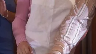 Lovely crew backstage shortly before filming