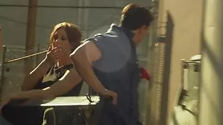 Tanya has her hole host a huge shaft in POV