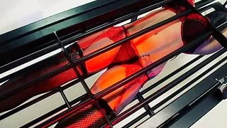 Naughty Krystal fingers her sex slave erotically till she melts in orgasm