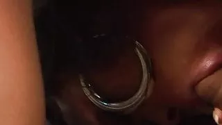 Ebony Godexx professionaly bends for a rough doggystyle