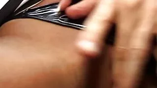 Lovely Kate Jones with stripped t-shirt knows  how to suck and fuck cock