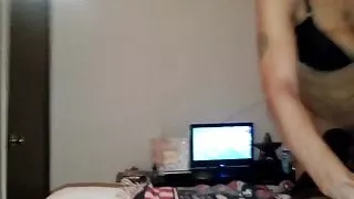 Me and Shemale friend masturbating