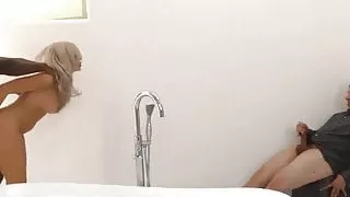 Cuckold boyfriend watches Nina Elle gets fucked by BBC