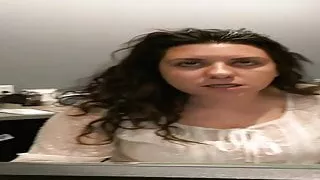 girl in an office with a sexy nose