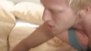 Blonde teen takes it deep and rough