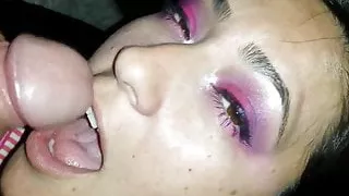 I love to swallow his cum