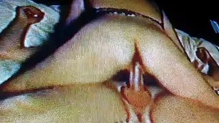 Sexy Italian Wife Playing with Pussy Riding Cock