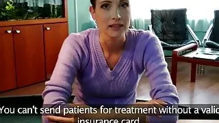 Rimmed euro bent over and fucked by doctor