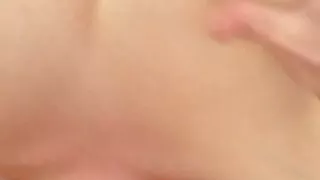 My cock throatfucking a busty wife in threesome.