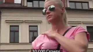 Pulled euro giving head in public