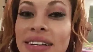 Black chicks on white cock