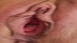 Taking my inflatable dildo out after a little stretch