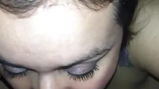 Deep throat and salad toss