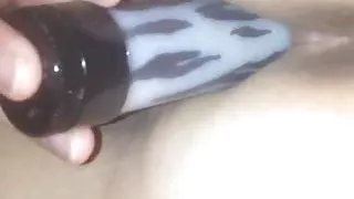 Young mild masturbating