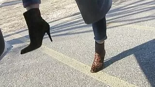 modeling  my stuart weitzman boots