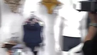 SEXY latina on leotard and cameltoe hot