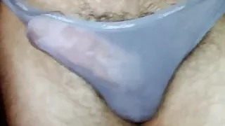 Wet panties out of the shower