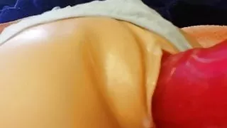 Hot dildo on soloflesh action