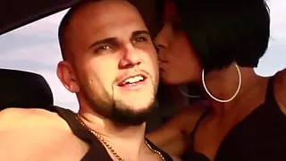 Tall guy picked up and fucks horny brunette