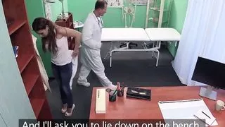 Doctor treats his patient with his cock and slams her pussy