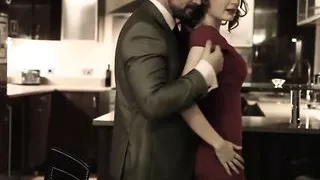 British Redhead's Romantic Dinner