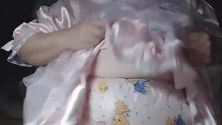 Mature Panty Sissy in Diapers and Plastic Panties