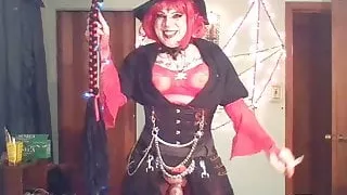 cute crossdresser smoking