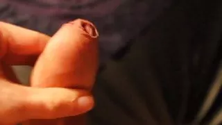 BIG cum on her panties