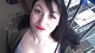 Gorgeous Slut Strokes A Cummy Facial