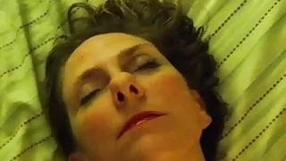 Nice Milf plays with dildo