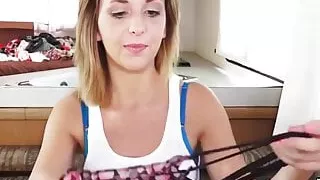 Kelly Greene sucking and riding lucky fuckers cock in the RV