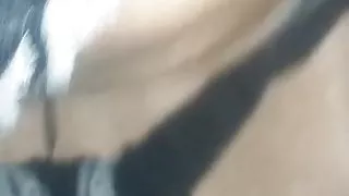 panties on wife's feet cum