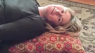 Real wife fucked by husband and friend.