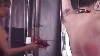 We love whipping our slave boys in the balls