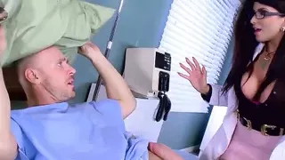 Four sluts working out Johnny Sins dick