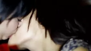 girls tongue kiss 23423