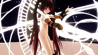 MMD Sexy Long Hair Cutie Gaping Ass & Pussy Views GV00157