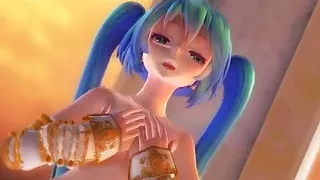 MMD Blue Hair Cutie Sweet Tits Gaping Pussy Views GV00158