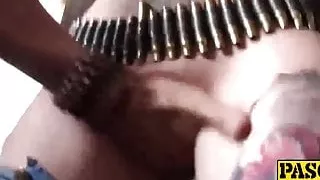 Tattooed Gina having rough sex action