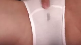 Tiny asian schoolgirl toyed in both holes