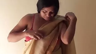 Desi Aunty Strip tease in Shower
