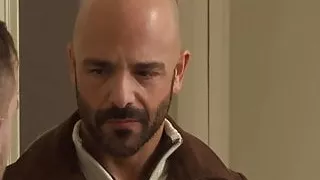 Stunning twink seduces mature guy to bed