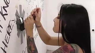 Katrina Jade sucks BBC - Gloryhole