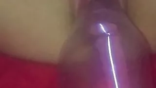 Her First bottle up her tight pussy