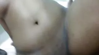 EBony feeling the cock