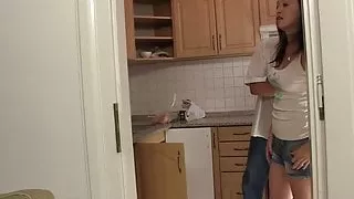 Girl riding father inlaw cock