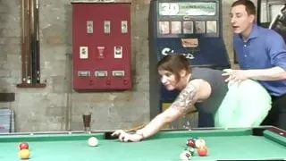 Busty german milf fuck on billiard table