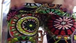 Fat ass, pussy flash