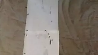 Hausgemachte Zeitlupe riesiger Cumshot