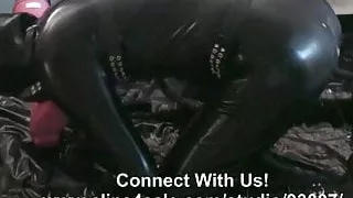 Puppy Play In Latex - Cum On Rubber Wellies